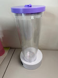 24 oz colored plastic boba lid