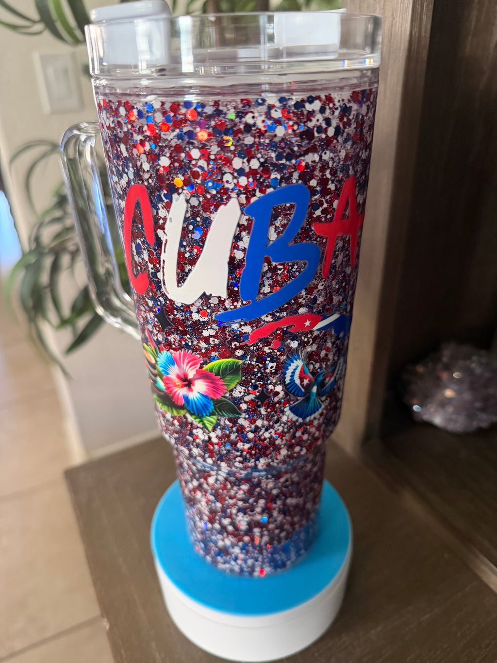 40oz suspended Glitter Effect
