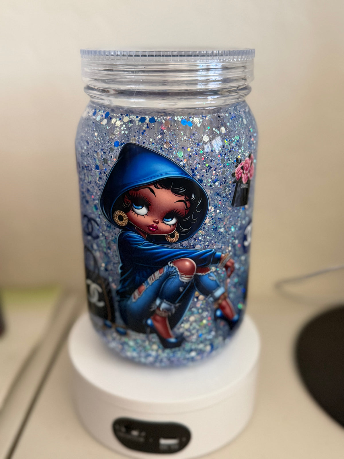 22oz Mason Jar Betty Boop