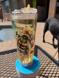 24 oz Bee waterfall Tumbler