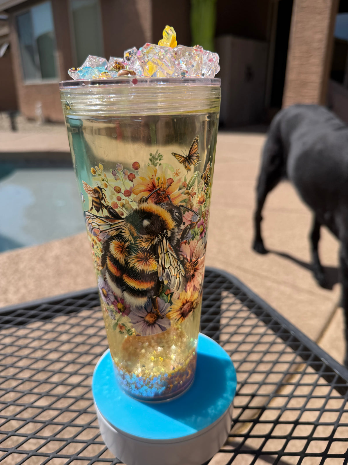 24 oz Bee waterfall Tumbler