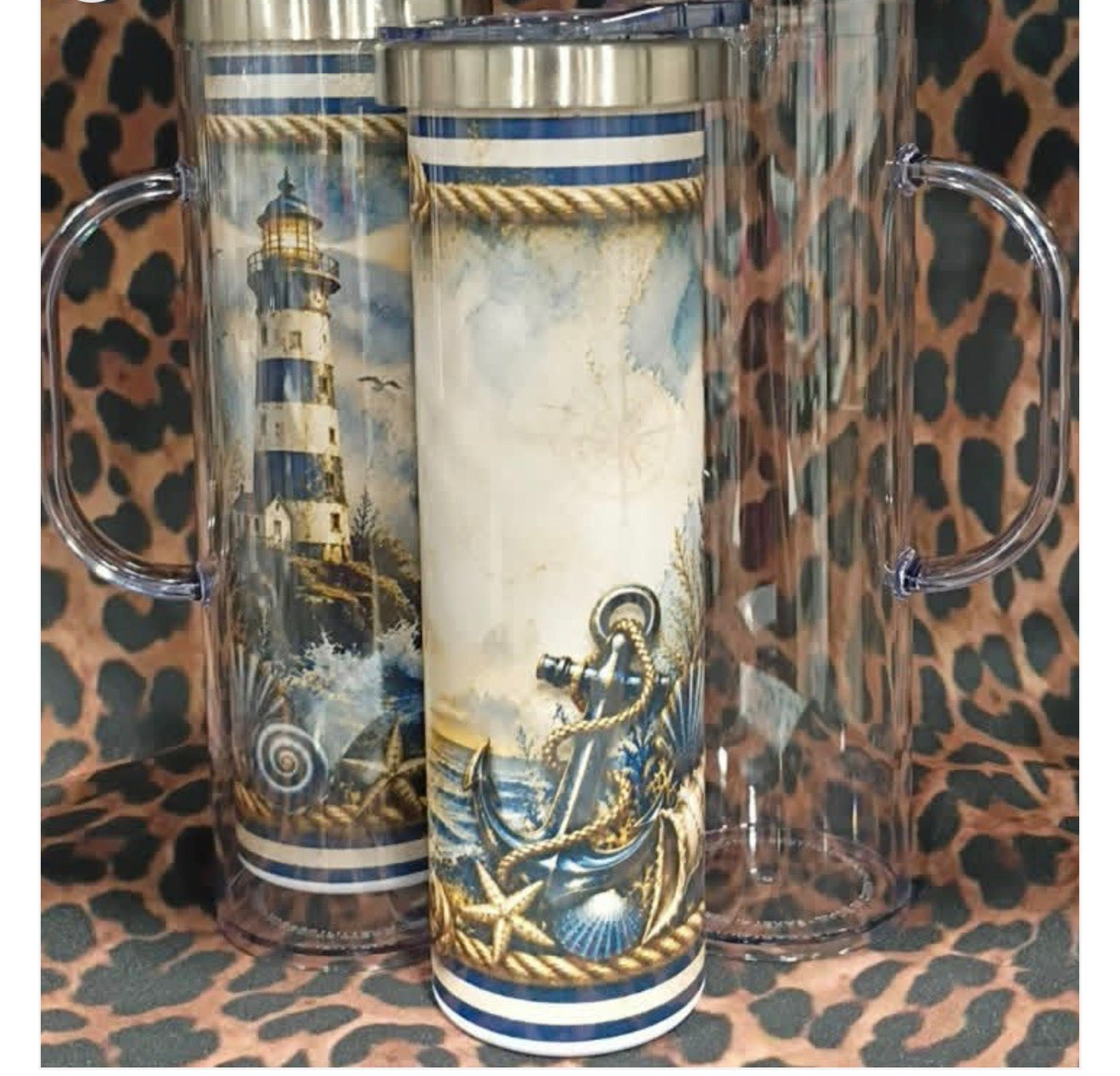 20 oz sublimated stainless steel with handle
