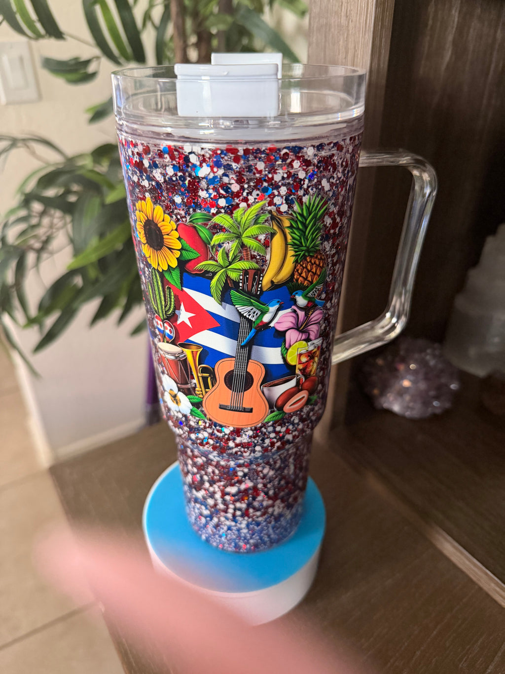 40oz suspended Glitter Effect