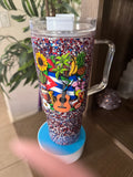 40oz suspended Glitter Effect