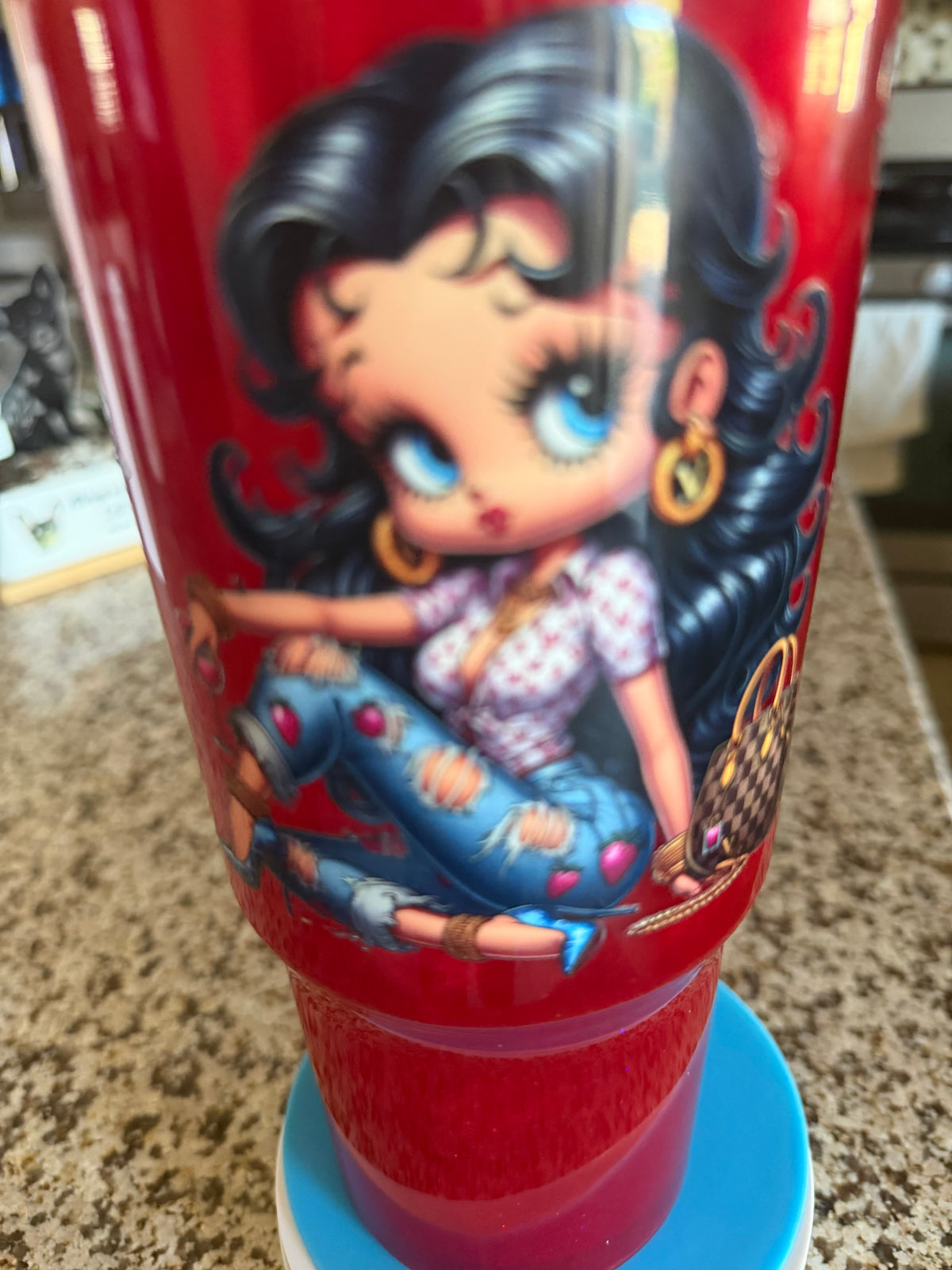 40oz Betty Boop Cat Eye