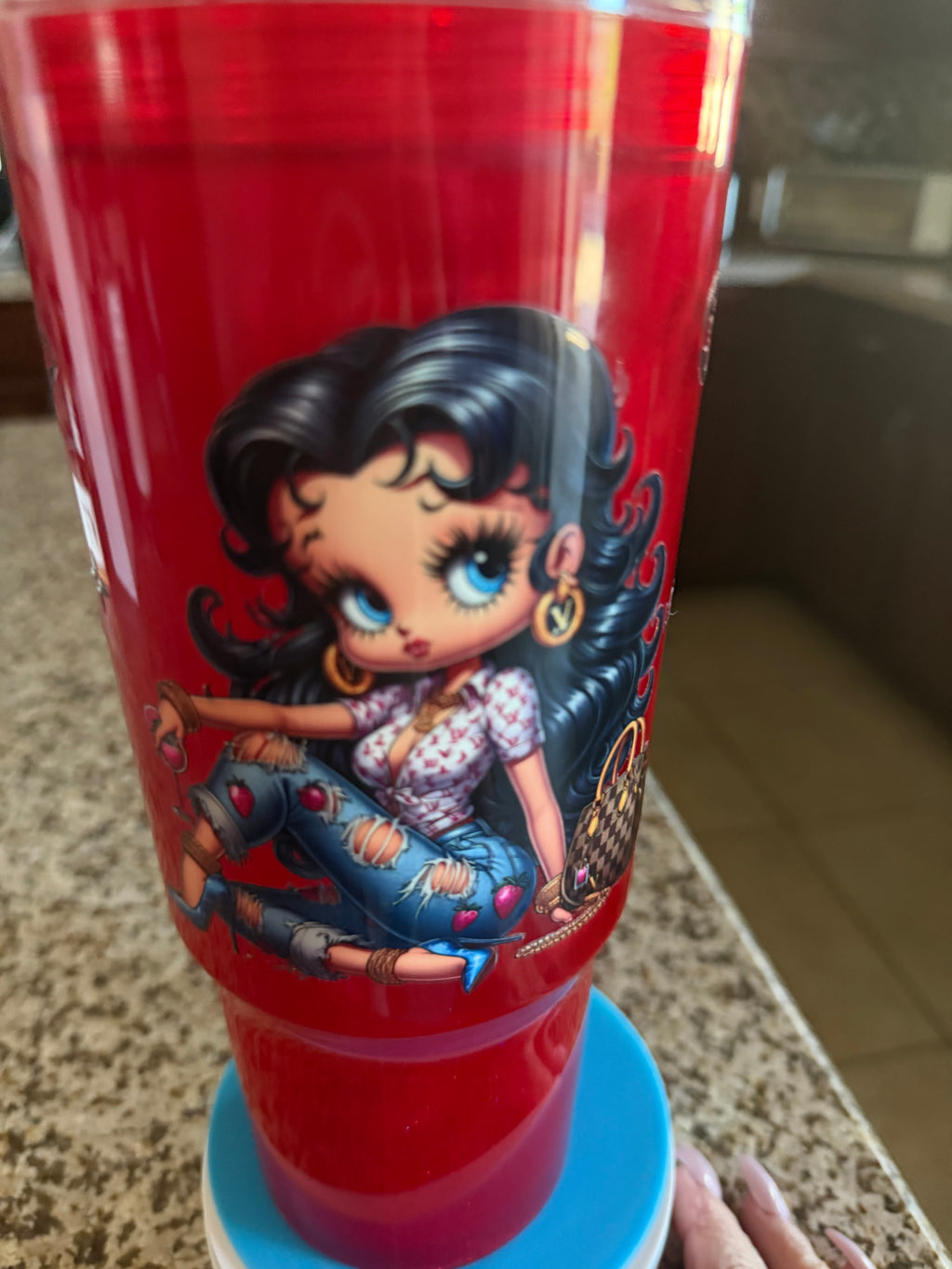 40oz Betty Boop Cat Eye