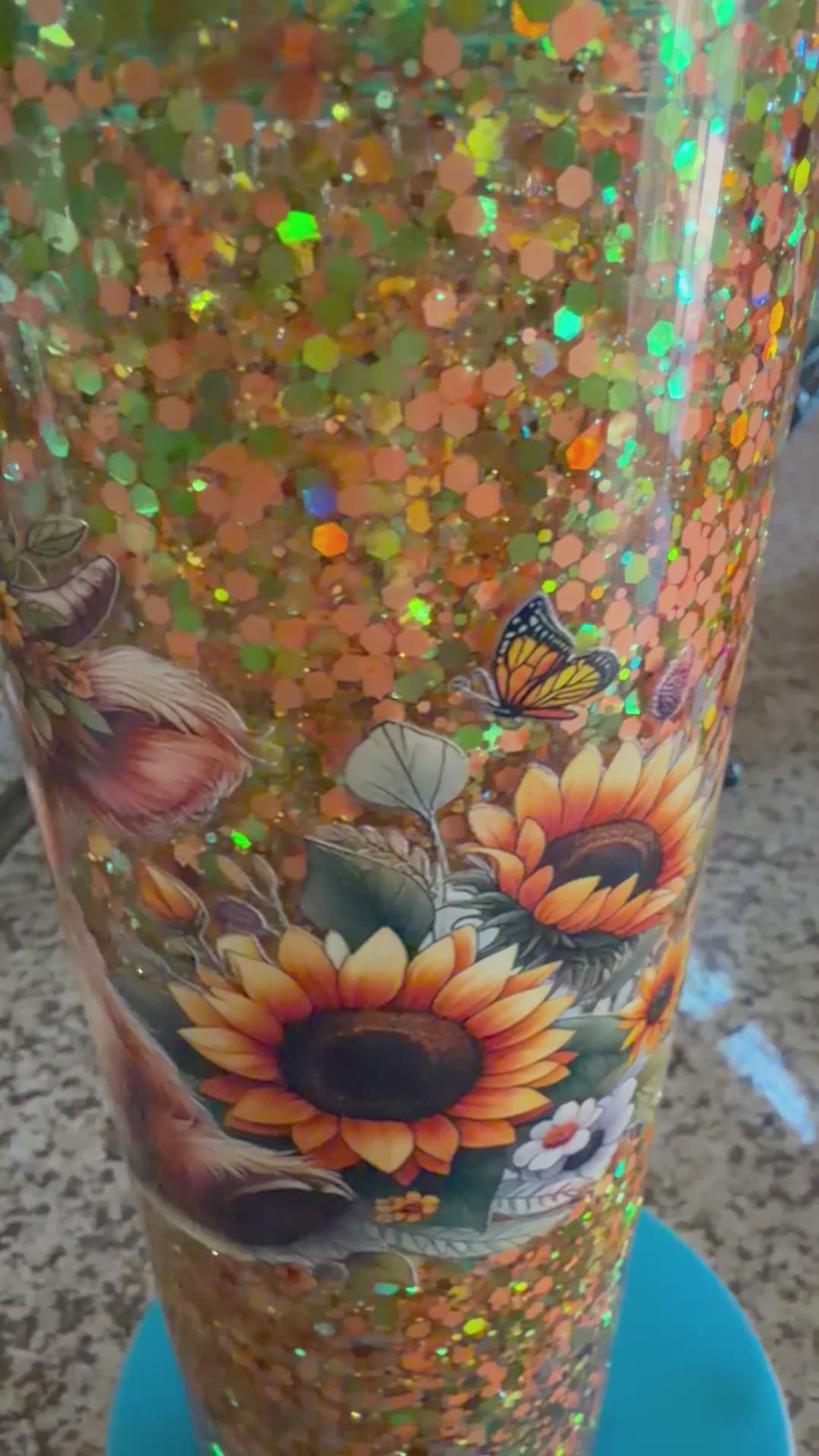 24 oz suspended Glitter
