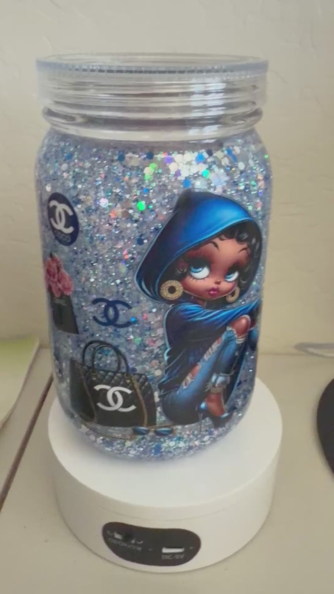 22oz Mason Jar Betty Boop