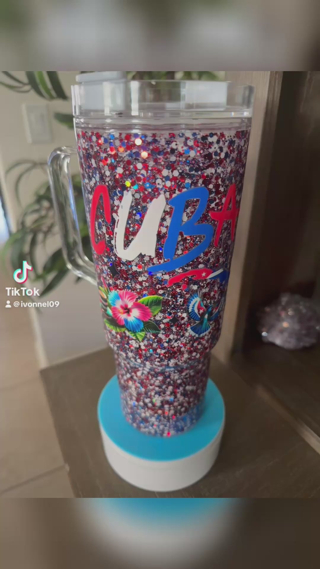 40oz suspended Glitter Effect